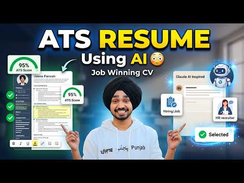 How to Make ATS Friendly Resume Using Claude AI 😳 | Job Winning CV Tutorial
