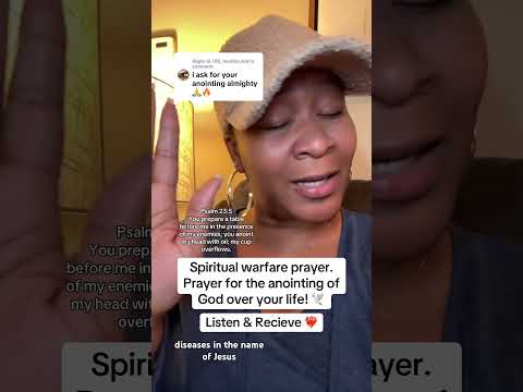 Spiritual warfare prayer 🕊️ Praying Gods anointing over your life 🕊️ #prayerlife #prayerworks