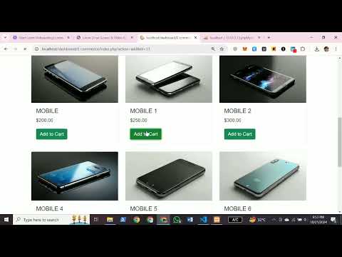 e commerce website development project