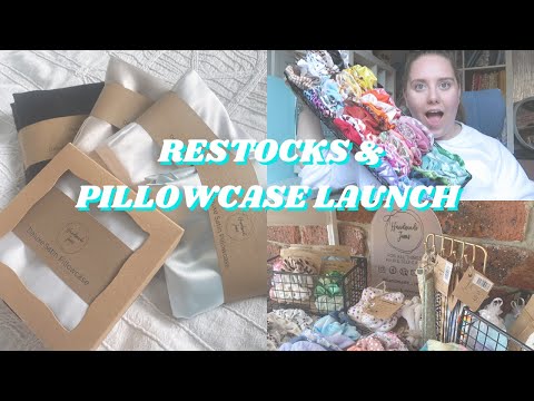 STRESSFUL PRODUCT LAUNCH- market display DIY, store restocks & deluxe satin pillowcase launch!