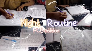 My night routine 2025 🌿💓 Night study routine ✨ PCB edition 11 grade