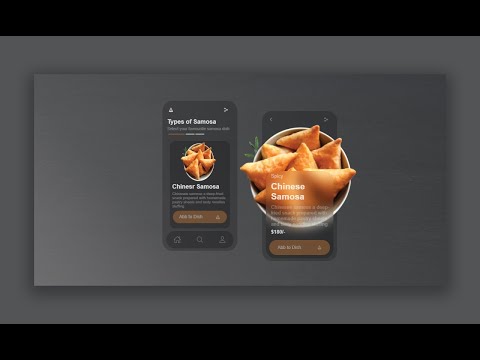 Advertisement for Food Blog Page Make in HTML and CSS.