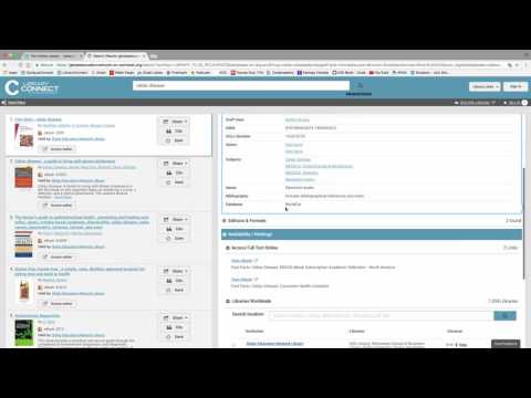 Finding eBooks on LibraryConnect