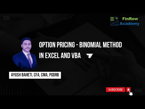 Option Pricing - Binomial Model using Excel and VBA