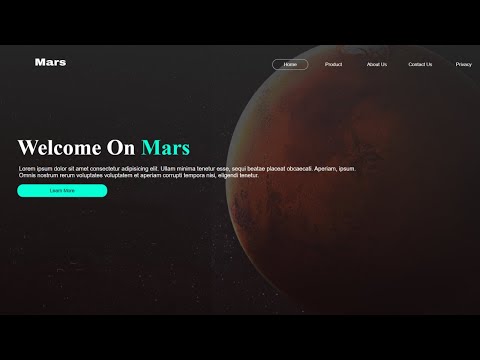 How To Create a Website using HTML and CSS | Homepage Design