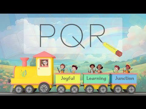 P Q R Writing Practice (Learn to write English Alphabet Capital Letters)