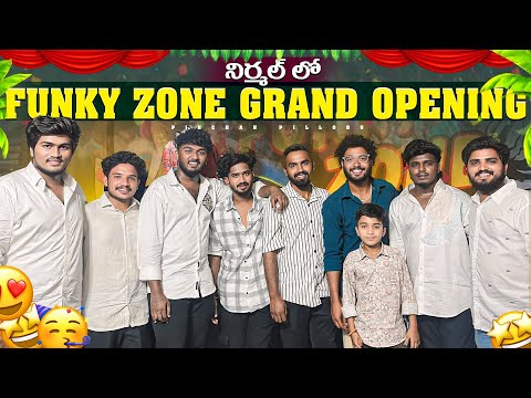 FUNKY ZONE OPENING AT NIRMAL || pinchan pillodu || shop opening vibes || #funkyzone