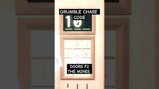 GRUMBLE CODE GUIDE DOORS FLOOR 2 THE MINES #doors #doors2 #roblox