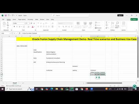 SCM Real-time Scenario-Based Training with new releases_Demo_1 #oraclefusion #scm #training