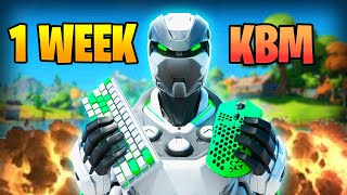 1 WEEK Fortnite KBM PROGRESSION (INSANE)