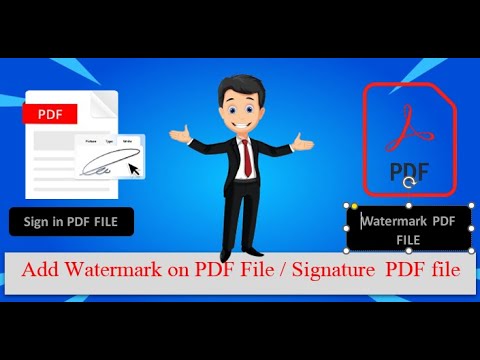 how to add watermark in pdf file _ How to add signature in pdf file
