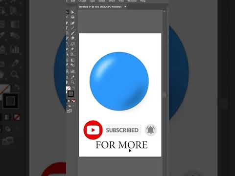 How to Convert a Circle to 3D in Adobe Illustrator #Shorts