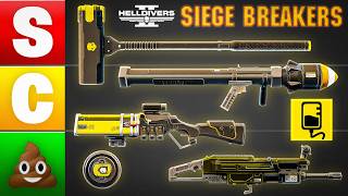 BEST & WORST Gear in Siege Breakers Warbond RANKED | Helldivers 2 Tier List