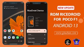 Rom Ricedroid For Poco F1 Android 13 New Update