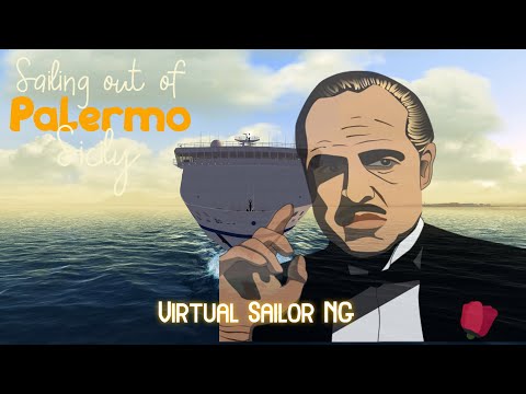 Virtual Sailor NG Palermo Sicily ferry departure while chased by the Mafia
