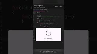 c++ pattern program tutorial video || #shorts #coding #youtubeshorts