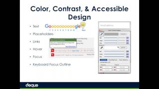 Mobile Accessibility 102: Mobile Web Techniques - May 2017