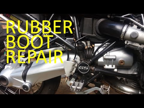 BMW R1200GS Adventure 2008 swingarm gaitor rubber boot repair