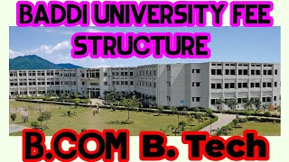 baddi University Fee Structure f Emerging Sciences & Technology||#feestructure #motivation