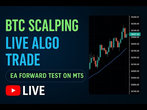 BTC Scalping | Live Algo Trade | EA Forward Test on MT5 #day11