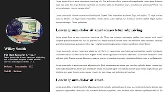 Fixed Side Bar Blog Website Design Layout Using HTML CSS | Fixed Sidebar While Scrolling #fixed