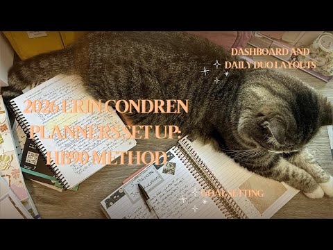 Erin Condren Life Planner | And Daily Duo Planner Setups! | Using the HB90 method for goal-setting