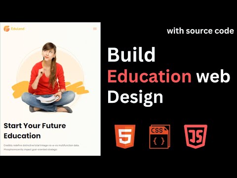 Coding an Interactive Education Website with HTML, CSS, and JS | web design | web cheet | #coding