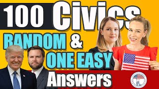 100 civics questions ONE EASY answers US naturalization test | 2008 Civics Test Officer Ella
