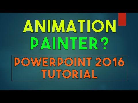 What is Animation Painter? PowerPoint 2016 Tutorial - #QuickTip05