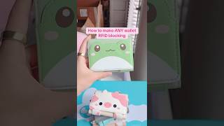 How to make ANY wallet RFID blocking! 🐸🪪 #kawaii #wallet