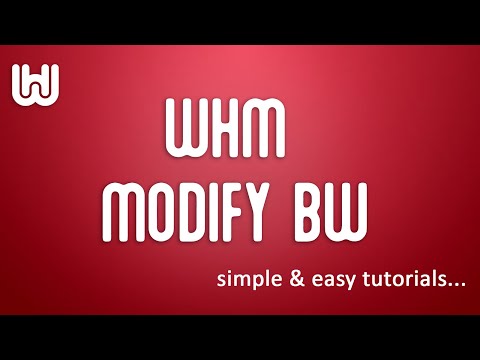 whm11 modifybw