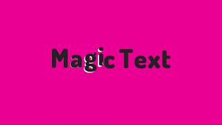 CSS3 Magic Text | Levitation Effect on Hover