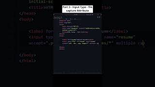 Capture the Moment: HTML File Input with Capture Attribute! #htmlform #codewithmayur