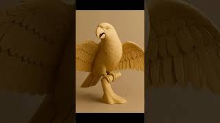 Wooden Parrot 🦜#AIVideo#AICreation#AIVideoEdit#AIVideoArt#AIAnimation#AIContent#AIVideoTrend#parrot