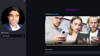 Speakify web app: Design & Deployed by using speech recognition,gtts & streamlit
