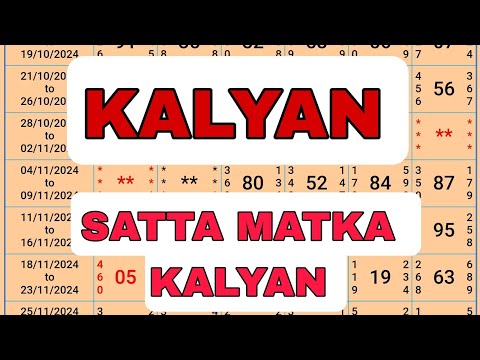 KALYAN SATTA MATKA OPEN TO CLOSE