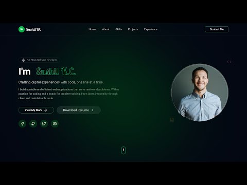 Build a Portfolio Website Using React JS & Tailwind CSS | Step-by-Step
