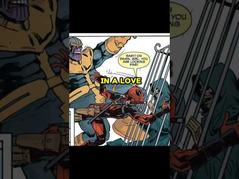 Deadpool & Thanos in love triangle with death #shorts #marvel #marvelcomics