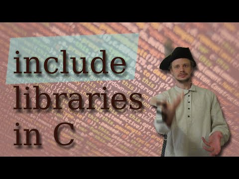 How to include a library in C