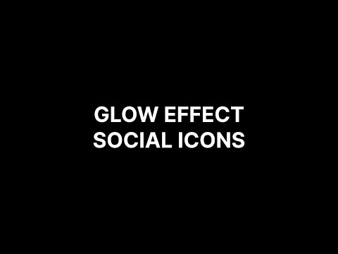 Glow Effect Social Icons #html  #css #html5 #css3