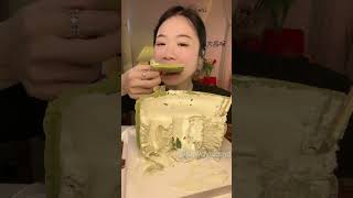 Matcha🍰Cream🧁Cake ASMR🍰Mukbang Fast Eating Show Challenge