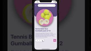 Sweets and Candy Store App - React Native UI Design
