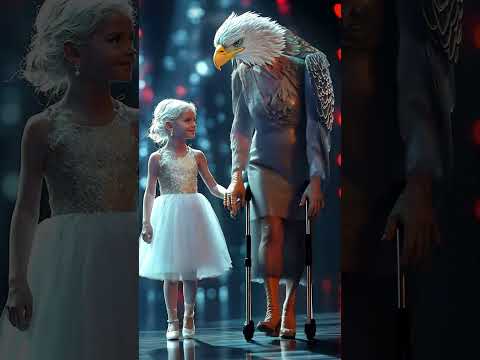 Grandma and granddaughter turn into eagles on AGT #shorts #magic #fusion #miracle #agt