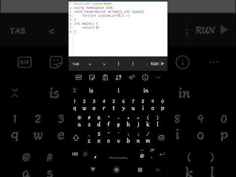 C++ program to reverse array elements #array #coding #programming
