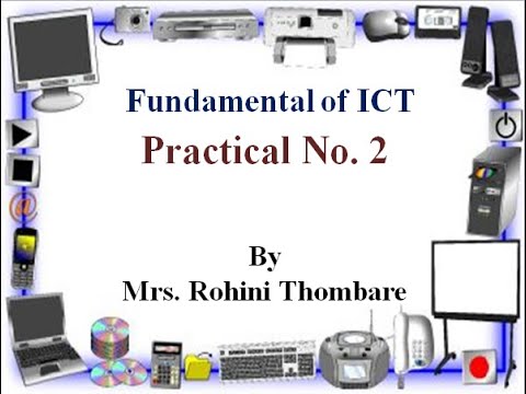 Practical No  2| Fundamental of ICT