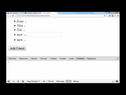KnockoutJS The Basic for beginner part-7  add or remove object
