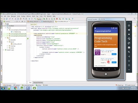 Webview with Progress Dialog in android(code) ProgrammingCodeTech