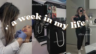 Week In My Life Aesthetic Nursing | injecting, tox party, work dinners