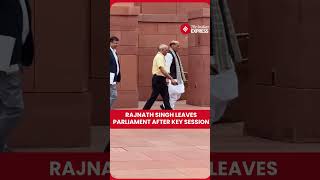 Rajnath Singh Leaves Parliament After Attending Day 4 of Monsoon Session