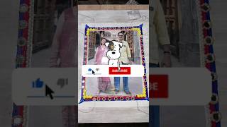 DIY photo frame idea#mirrorwork #trending#creative#mandalaart#viral#explore#ytshorts#creativetalks